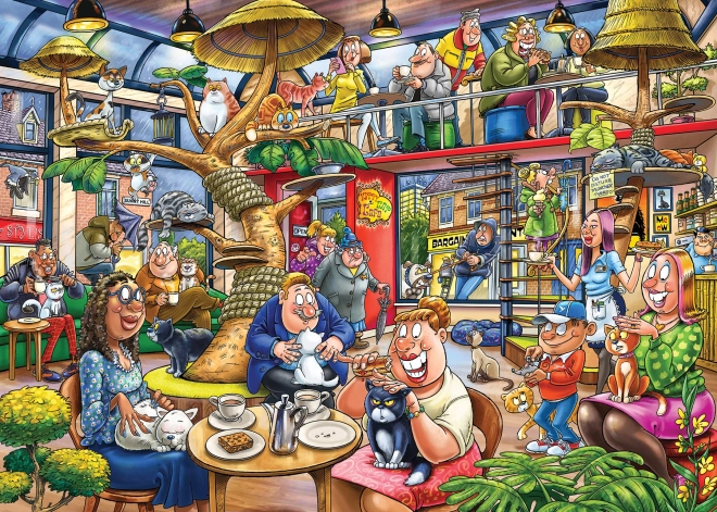 Puzzle Jumbo Wasgij Mystery: Follia Felina 1000 Pezzi