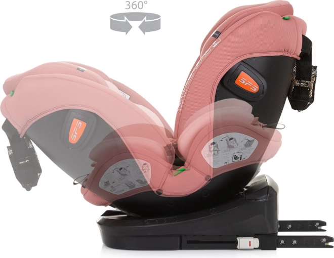 Seggiolino auto Volare i-Size 40-150cm Isofix 360 Flamingo