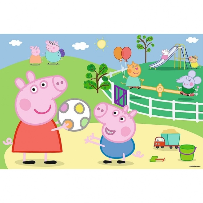 Puzzle Peppa Pig Giochi con Amici