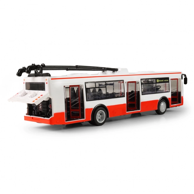 Autobus Articolato Parlante in Plastica 29cm Rosso