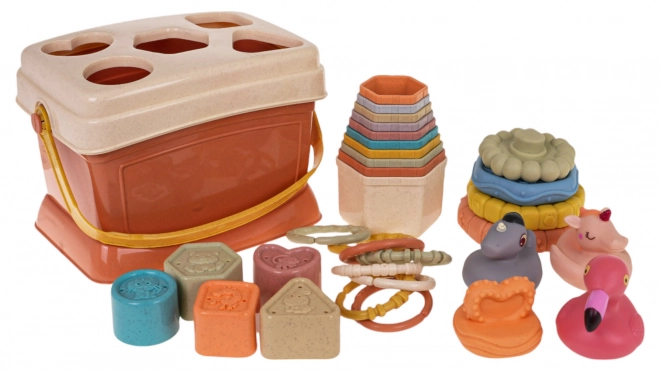 Set giocattolo educativo con sorter