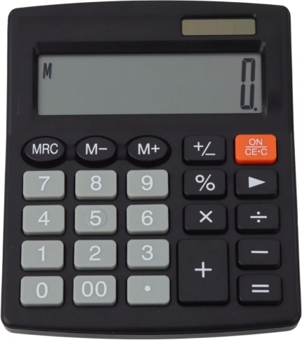 Calcolatrice da ufficio con ampio display nero
