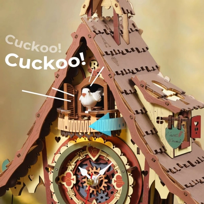 Puzzle Meccanico 3D Orologio a Cucù