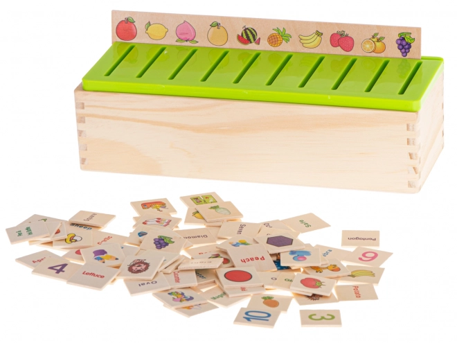 Gioco educativo in legno - Abbina le forme