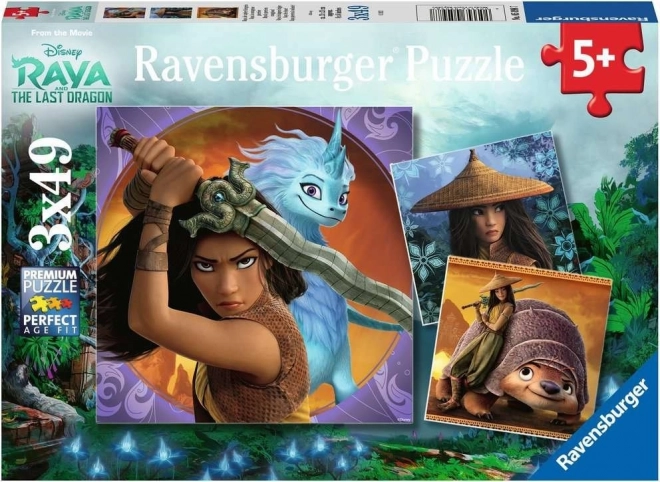 Puzzle RAVENSBURGER Raya e il drago 3x49 pezzi