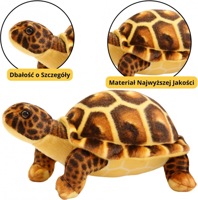 Tartaruga marrone in peluche 25 cm