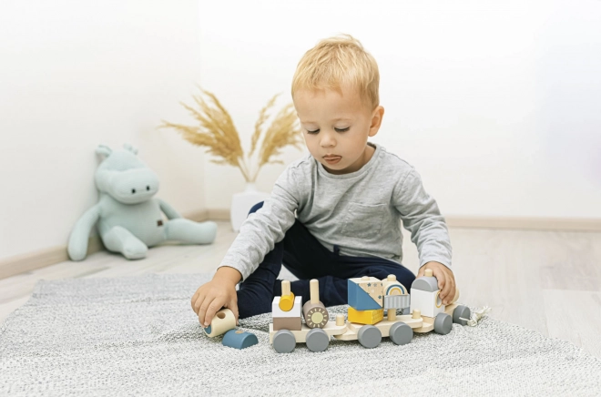 Trenino in legno per bambini