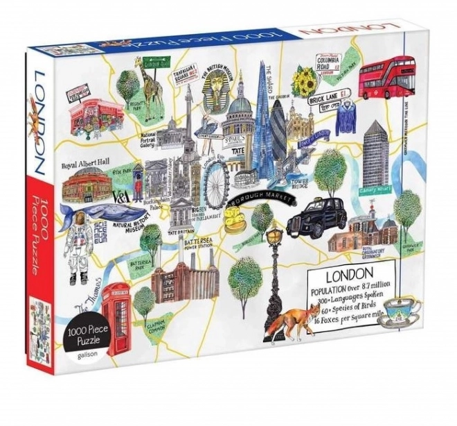 Puzzle mappa di Londra Galison 1000 pezzi