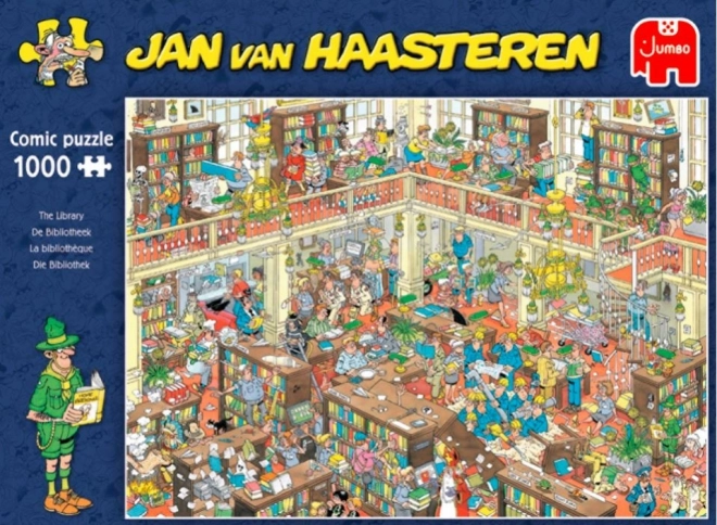 Puzzle JUMBO biblioteca di Jan van Haasteren 1000 pezzi