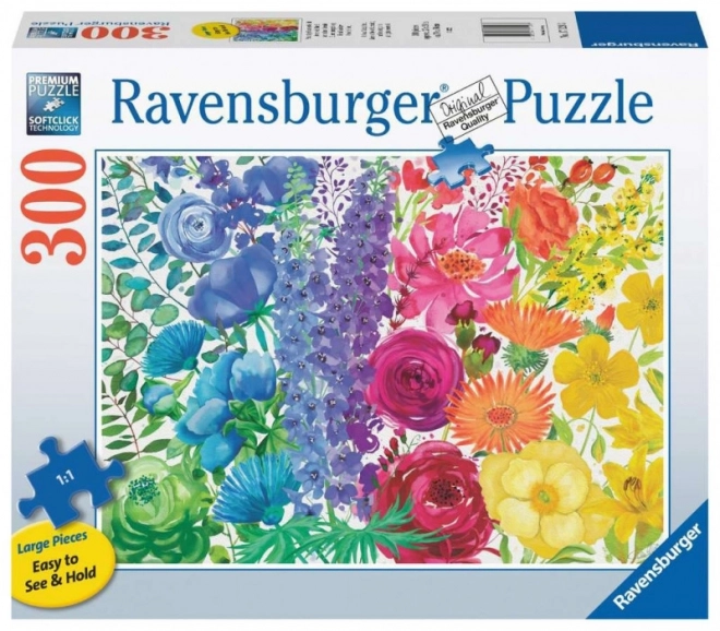 Pittura floreale arcobaleno puzzle Ravensburger 300 pezzi