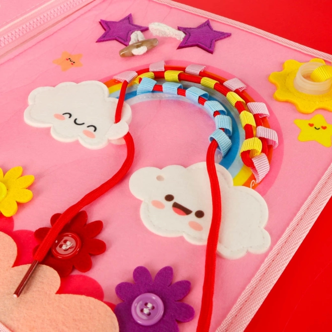 Zaino sensoriale Montessori rosa