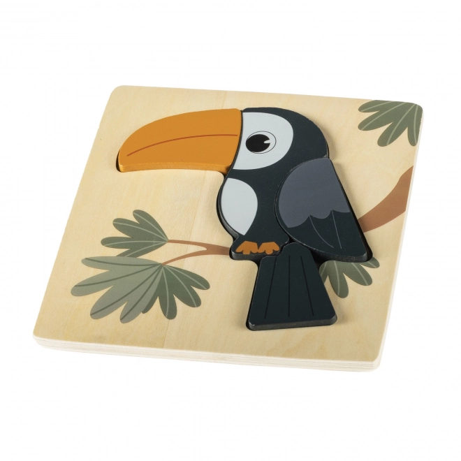 Puzzle in legno piccolo Toucan