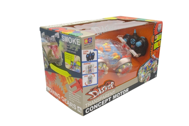 Auto RC con effetto fumo