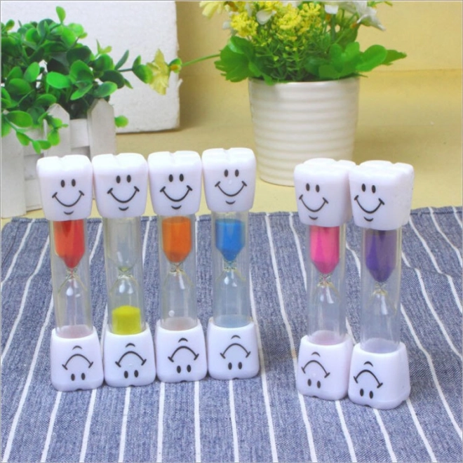 Set di clessidre colorate a faccine - 5 pezzi