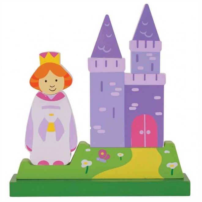 Bigjigs Toys puzzle magnetico verticale castello