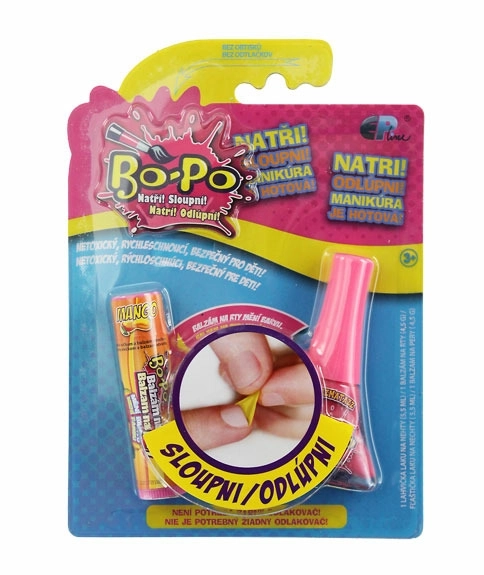 Set di smalto e balsamo per labbra Bo-Po