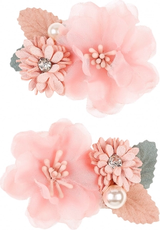 Fermagli per capelli con fiori per bambini - 2 pezzi