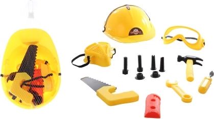 Set di attrezzi per bambini con casco