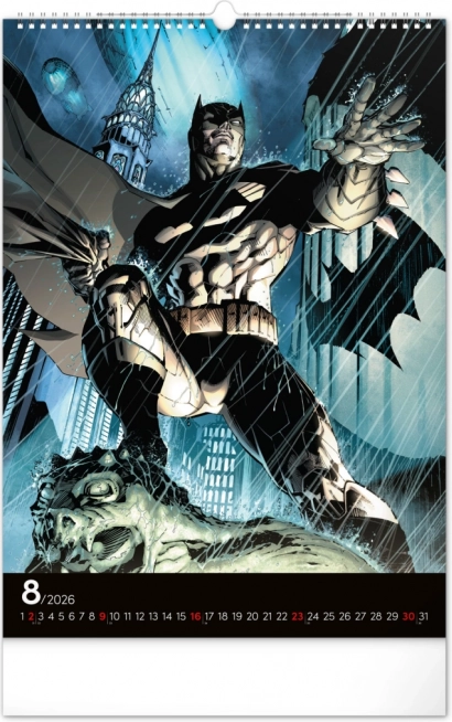 Calendario da parete Batman Dark 2026
