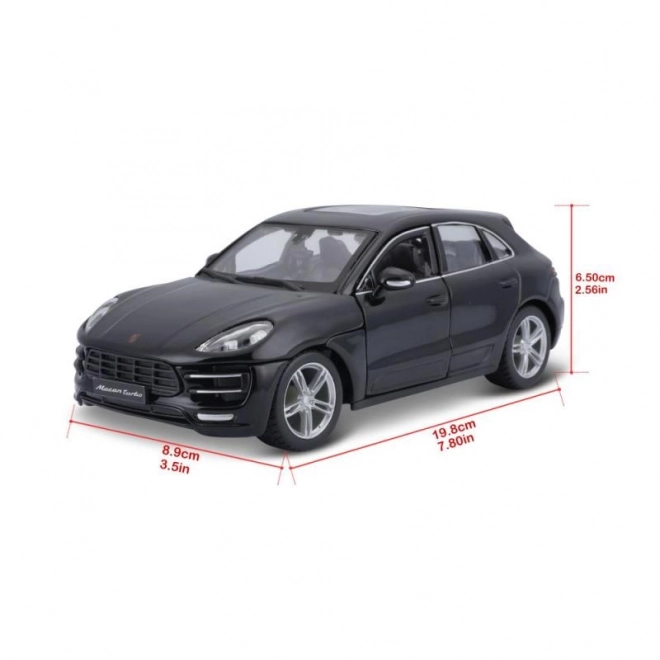 Porsche Macan Nero in Scala 1:24 di Bburago