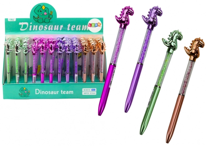 Penna con Dinosauro e Strass