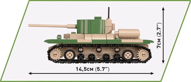 Set di costruzione 3 carri armati storici: Panzer I, Valentine IX, Renault R35