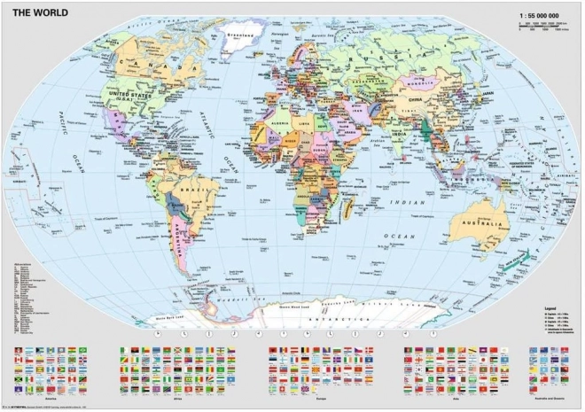 puzzle mappa politica del mondo 1000 pezzi