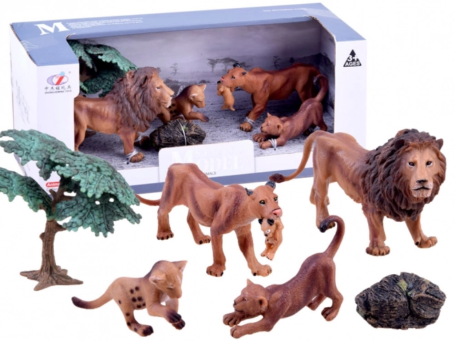 Figurine animali safari Lamparti – B