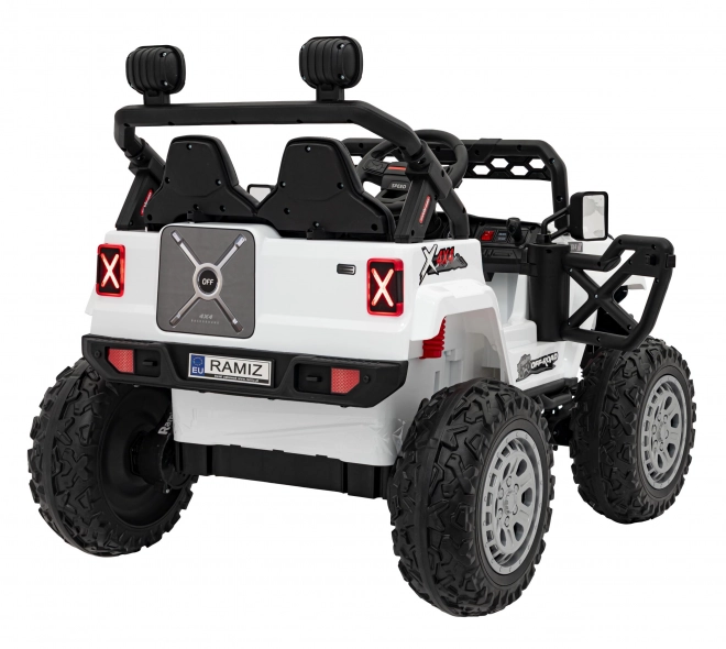 Auto elettrico per bambini fuoristrada Speed bianco