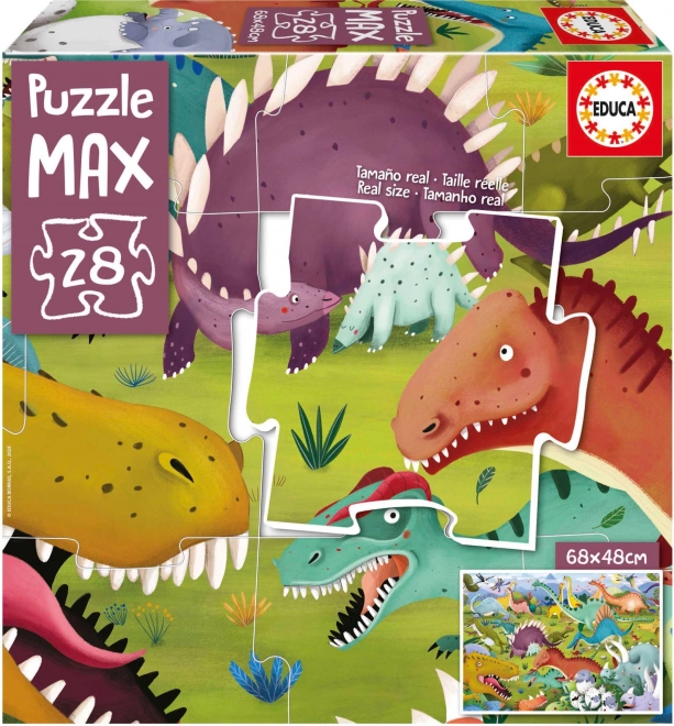 Puzzle Dinosauri EDUCA 28 Pezzi