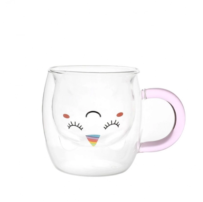 Bicchieri termici con doppio vetro Unicorno dalla collezione Stay Wild