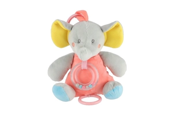 Carillon elefante pesca e grigio 18 cm