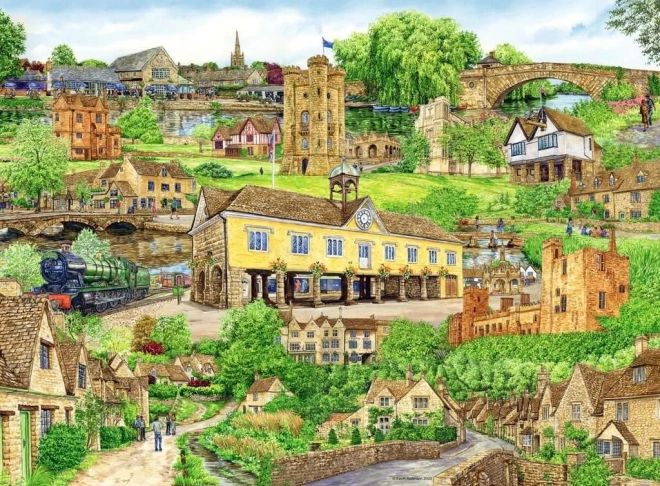 Puzzle Ravensburger Fuga a Cotswolds 500 pezzi