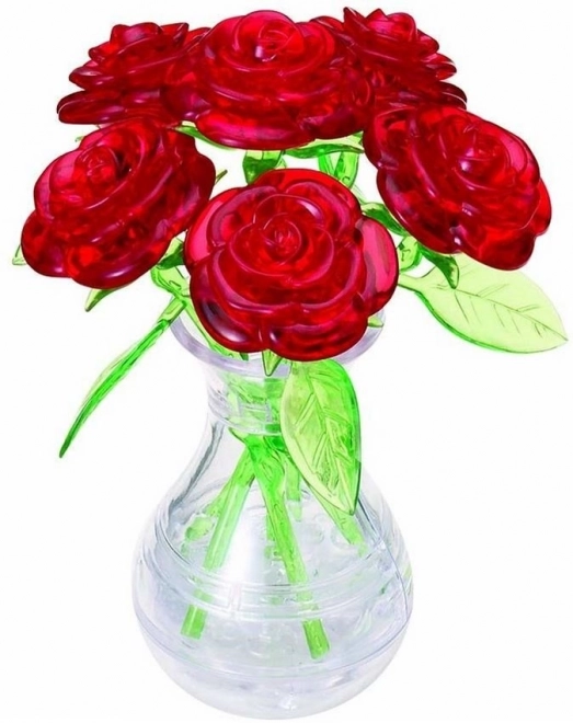 Puzzle 3D cristallo bouquet di rose