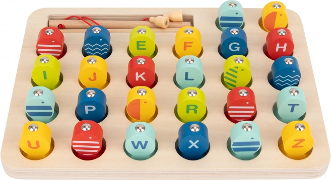 Gioco di Pesca in Legno con Lettere Tooky Toy