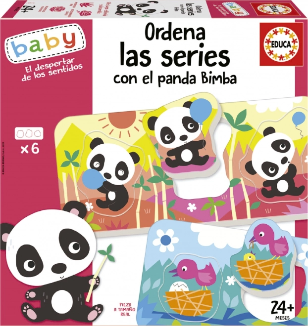 Puzzle Baby EDUCA Panda Bimba e Amici