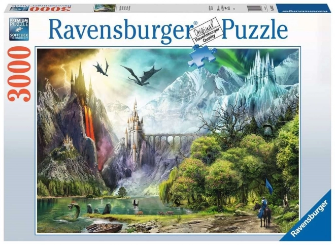 Puzzle Ravensburger Regno Dei Draghi 3000 Pezzi