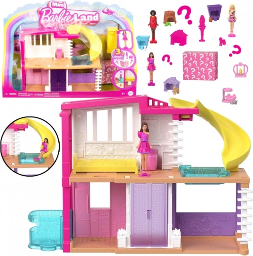 Cupola mini BarbieLand di Mattel con bambola, animaletto e accessori