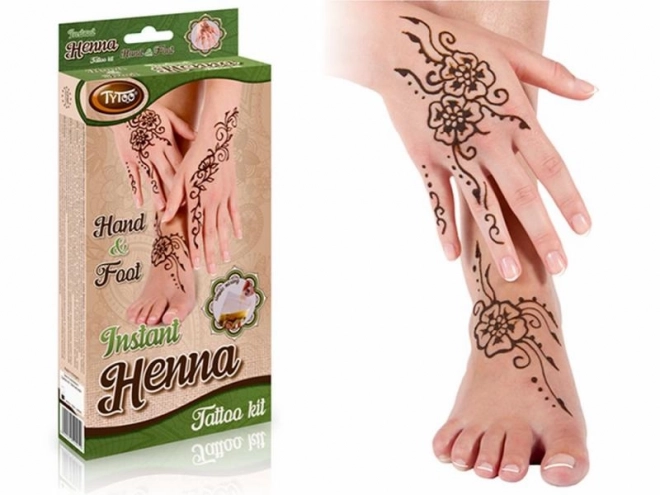 Set creativo per mani e piedi Henna