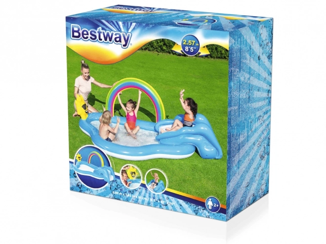 Giochi d'acqua per bambini Arcobaleno Solare con scivolo Bestway