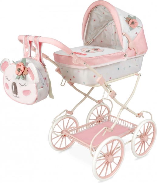 DeCuevas passeggino pieghevole per bambole con zainetto Koala 81 cm