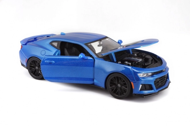 Modello Chevrolet Camaro ZL1 2017 blu in scala 1/24