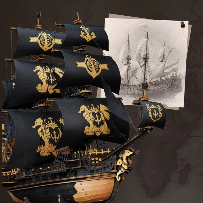 Veliero meccanico 3D Cavalluccio Marino