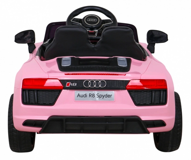 Auto elettrico per bambini Audi R8 rosa con telecomando