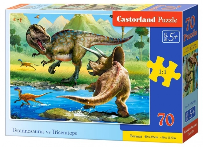 Puzzle Tyrannosaurus vs Triceratops