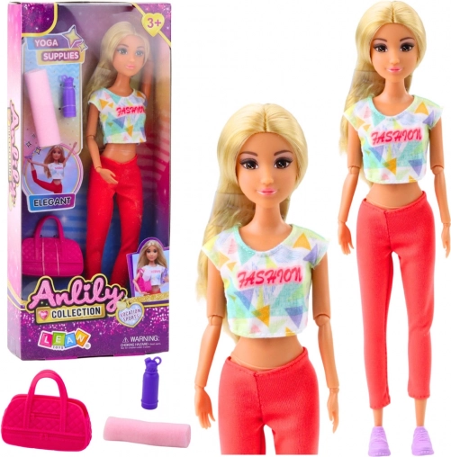 Bambola Anlily con accessori per lo yoga