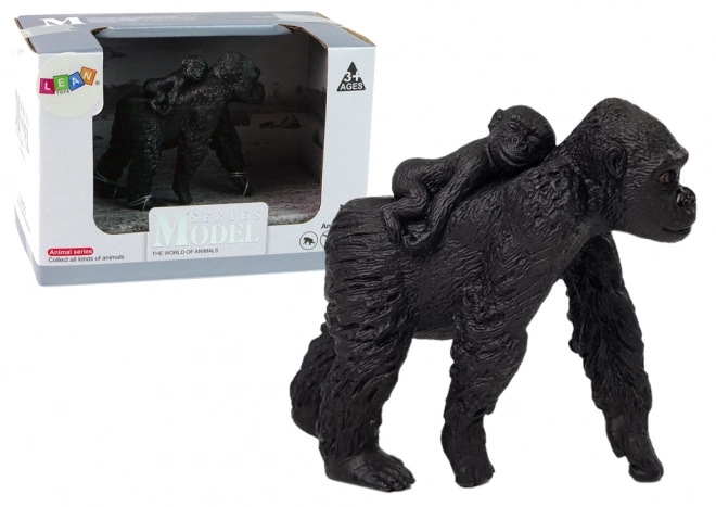 Set figura gorilla con cucciolo