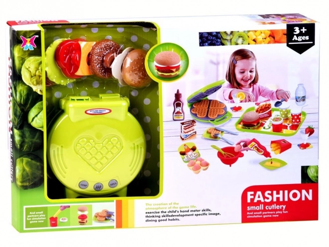 Set Gofriera e accessori cucina per bambini