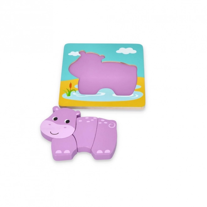 Set di quattro puzzle con animali