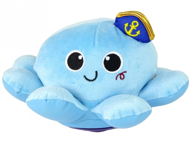 Peluche Polpo Luci Suoni Blu